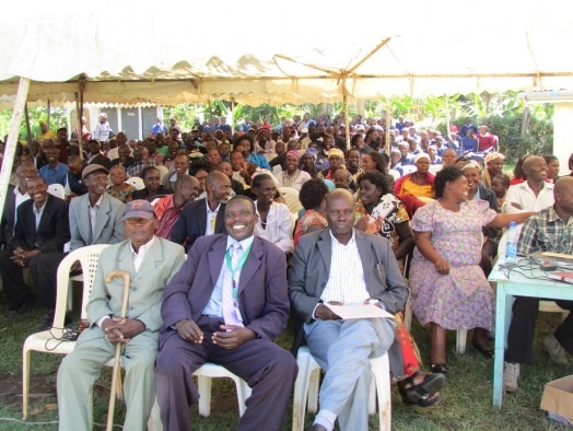 Community members attending the ceremony