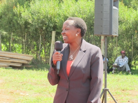 H.E. Mrs. Rael Ruto, Patron of JOYWO giving a speech