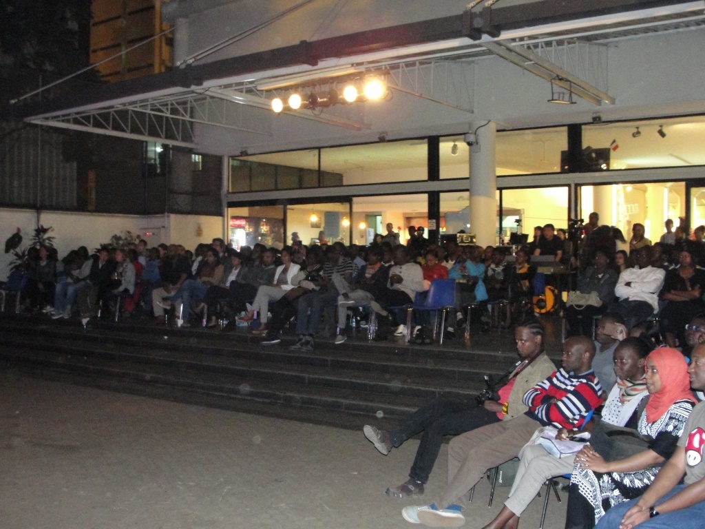 A cross-section of the audience during the Japanese Drum Concert