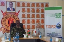 H.E. Mr. Toshitsugu Uesawa making his remarks at the ceremony