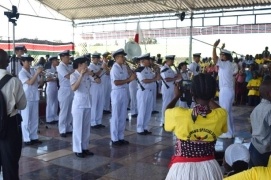 A mini-concert by the Musical Band of the Japan Marine Self Defense Force