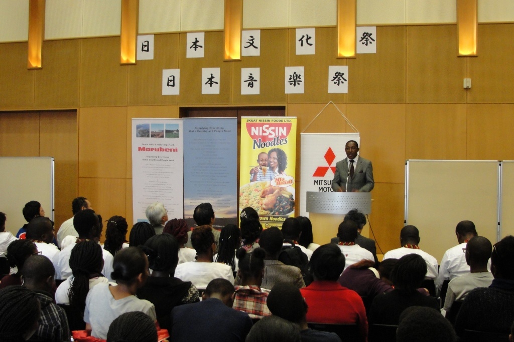 Guest speaker Mr. Nicholas Moipei giving his remarks
