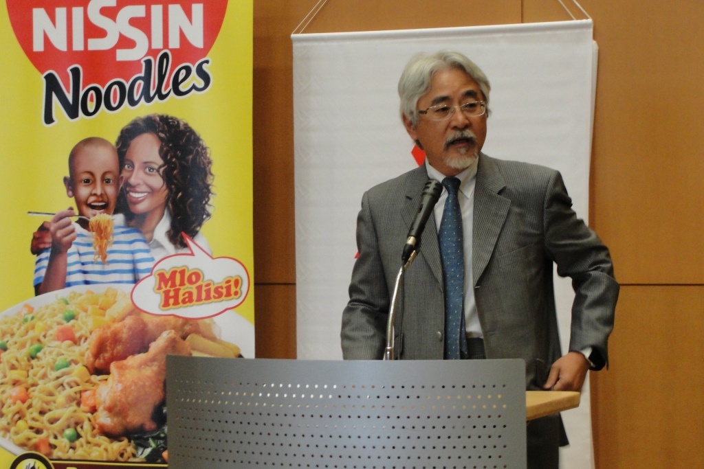 H. E. Ambassador Toshitsugu Uesawa giving his opening remarks