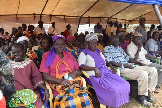 Community members attending the ceremony