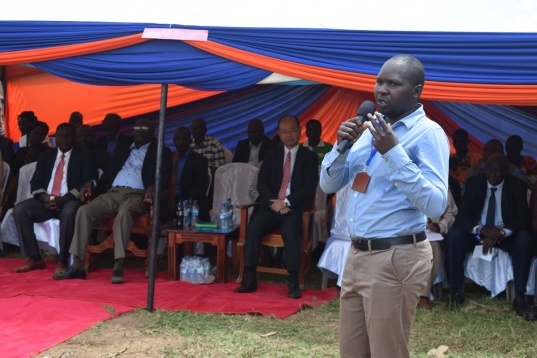 Speech by Mr. David Ogiga, Project Manager of Mulambo Self Help Group