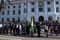 The handing over ceremony