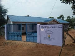 Constructed school gate