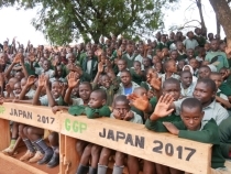 Happy pupils at Matisi Primary School