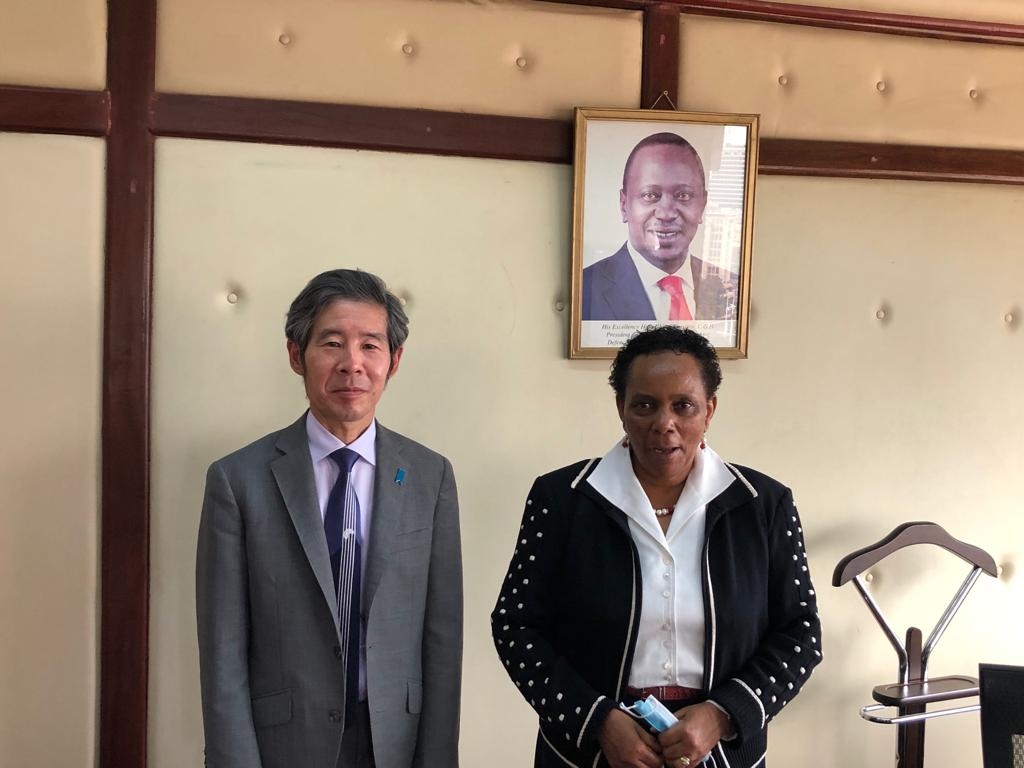 1-OKANIWA courtesy call on Ruth Kagia