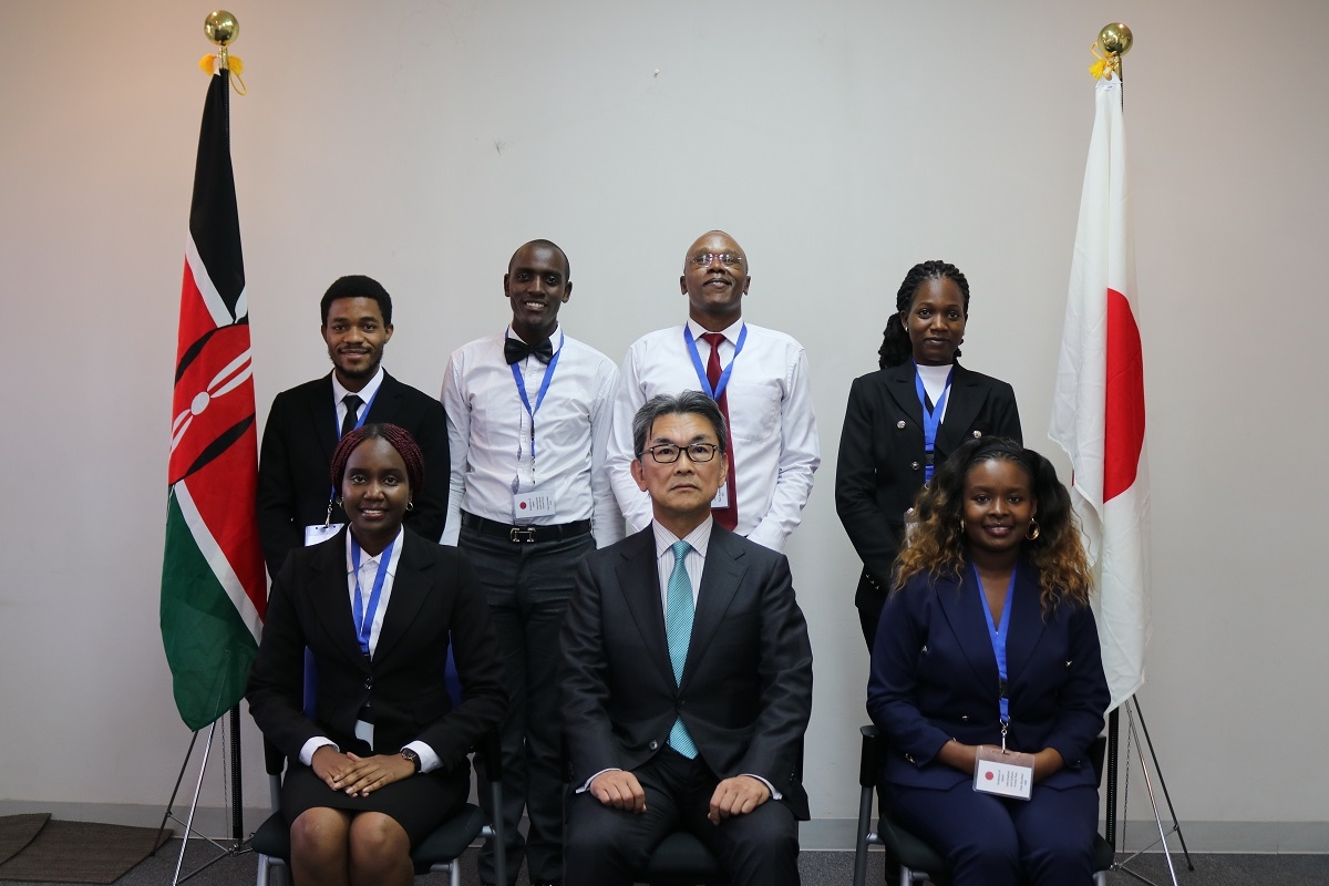 Courtesy Call by Kenyan Recipients of the Japanese Government (MEXT) Scholarship (7th March 2025)