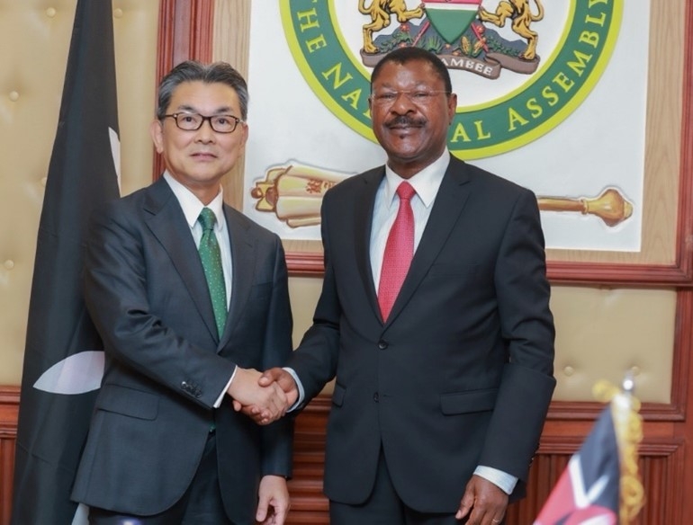 Ambassador Matsuura pays courtesy call on Hon. Moses Wetang’ula, the Speaker of the National Assembly (2nd April 2025)