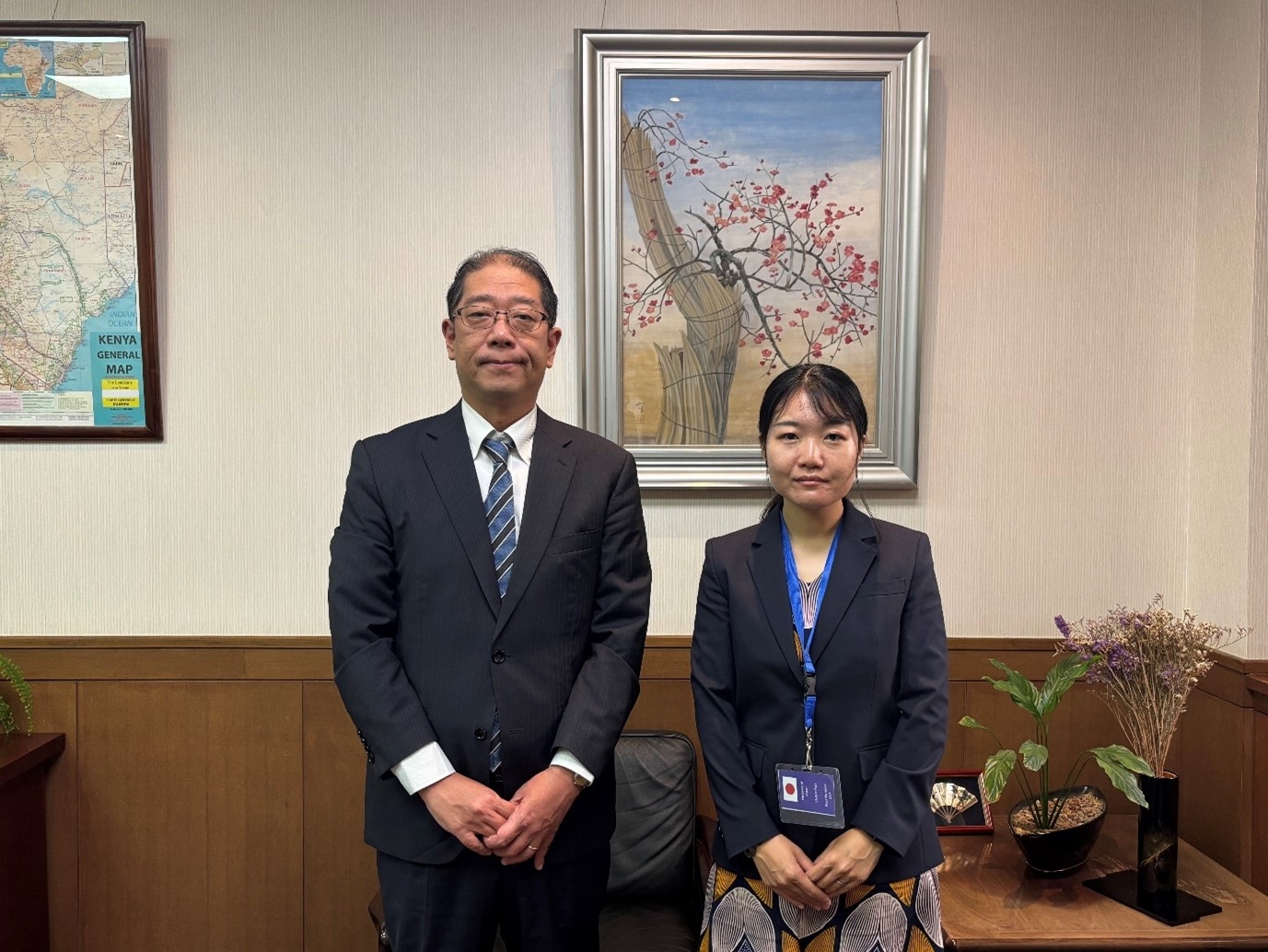 Courtesy Call by Japan Overseas Cooperation Volunteers on Deputy Chief of Mission, Mr. Ogihara (17th June 2025)