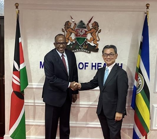 Ambassador MATSUURA Hiroshi pays a courtesy call on Hon. Aden Bare DUALE, Cabinet Secretary for Health (17th July 2025)
