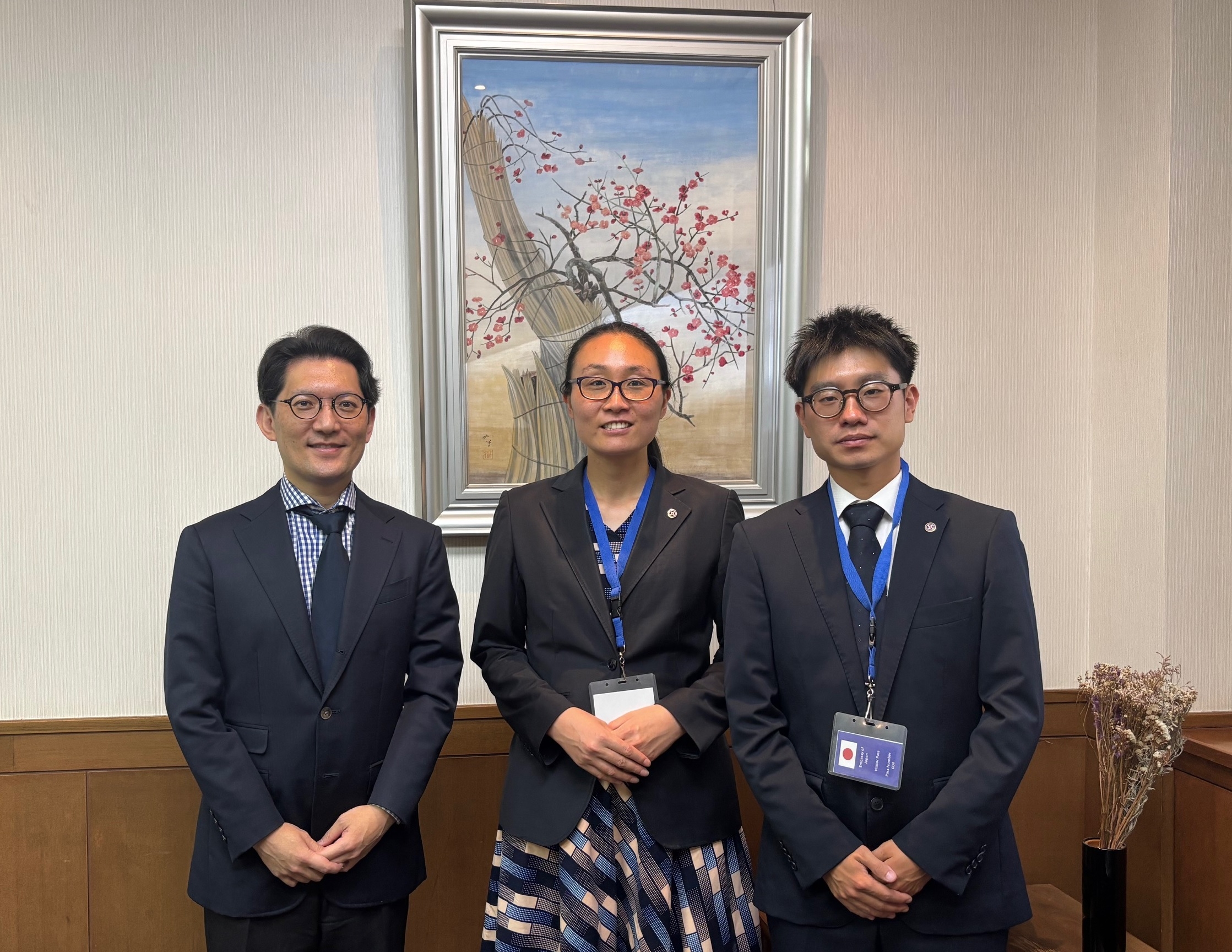 JICA海外協力隊による堀次席への表敬「令和8年1月16日掲載」